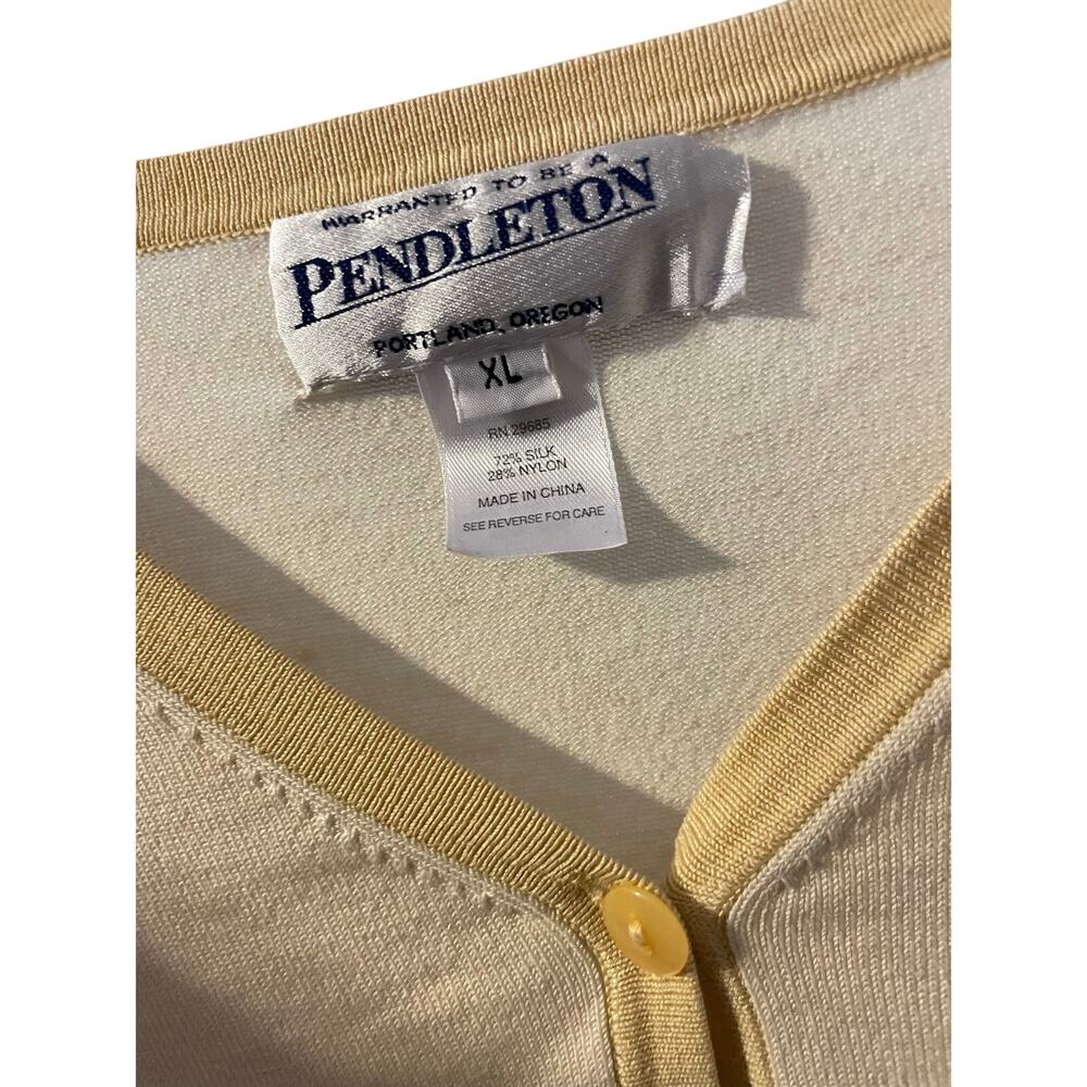 Pendleton Button Up Sweater Sz Xl Euc - image 3